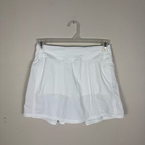 Lululemon Pace Rival Skirt Extra Long 17" White Size 6 Tennis Golf Pickleball